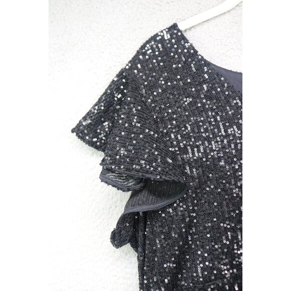 The Limited Black Allover Sequins Midi Dress-Size XL-New with Tags-City - Picture 6 of 15